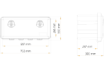 Cassetta degli attrezzi DAKEN 81105 JUST 750x350x300mm 48l