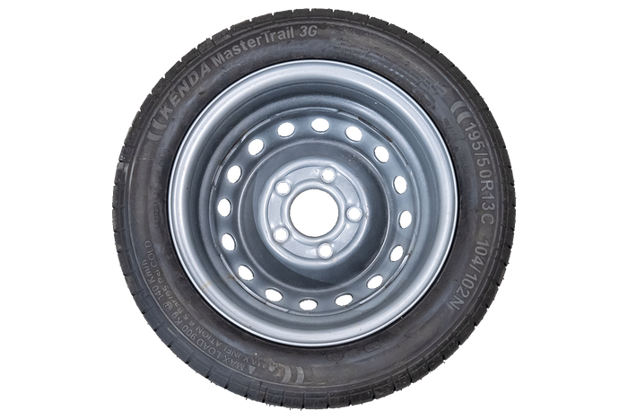 OUTLET Ruota rinforzata per rimorchio KENDA TIRE 195/50 R13C 104/102N KENDA RIM 6Jx13"H2 5x112 ET:30