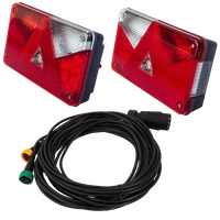 Luci posteriori ASPÖCK + cablaggio MANTES 7m 7 PIN