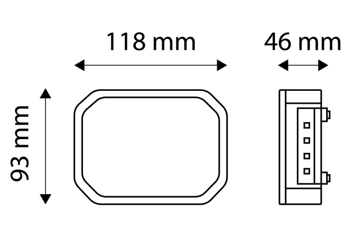 TT TECHNOLOGY TT.12018L Fanale posteriore a LED 4 funzioni sinistro