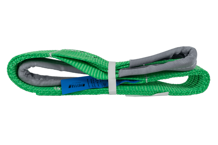 Cinghia di sollevamento HEFFA da 1 m/60 mm/2 t con anelli