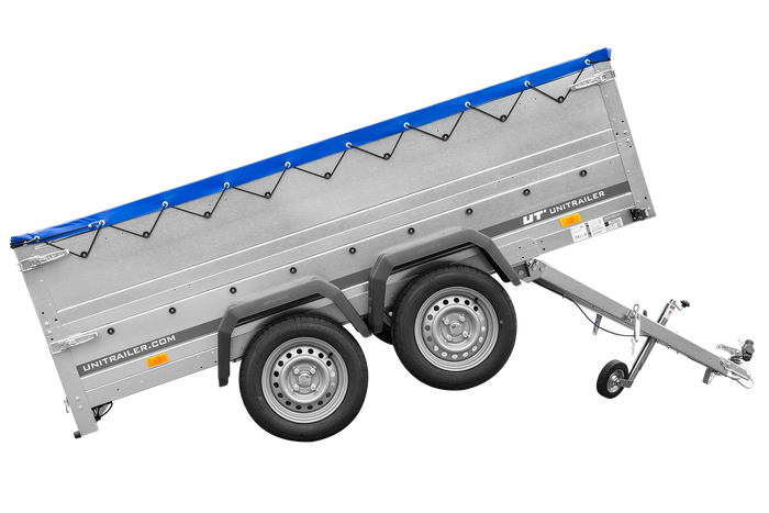 RIMORCHIO LEGGERO BIASSE CON SOVRASPONDE RUOTINO E TELONE GARDEN TRAILER 264/2 KIPP 