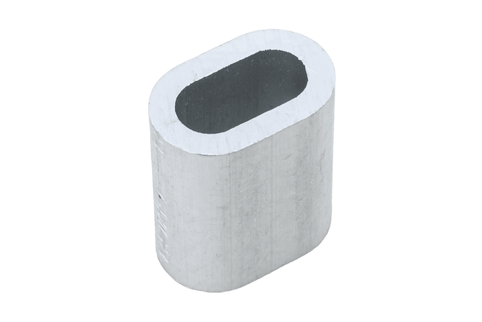 Connettore in alluminio per corde DROMET ZLA.8, manicotto per corde da 8 mm