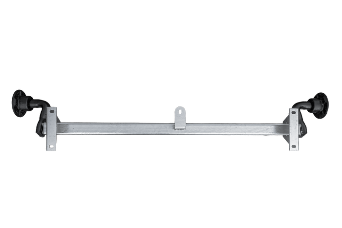 Asse KNOTT VG7-L non frenato per rimorchio 750kg 1125mm 1615mm 4x100