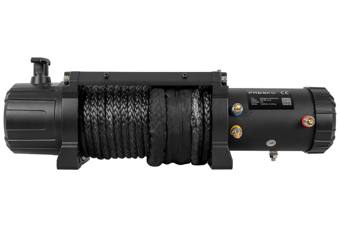 Verricello elettrico per rimorchio PRESKO RAPTOR 13.5FS 12V 6130kg con fune da 24 m