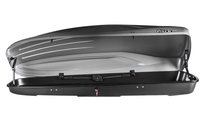 Box da tetto Inter Pack Stella 480 in kevlar argento (flexi fit G2)