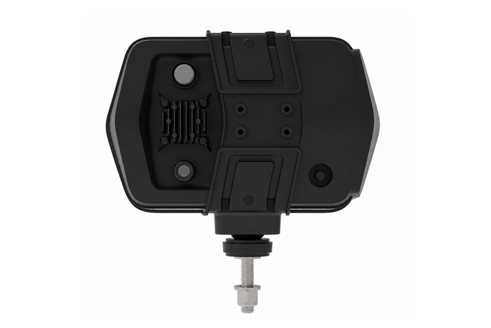 Faro anteriore a LED ASPÖCK LuxLED II con 7 funzioni, connettore DEUTSCH DT06-6S a 6 pin, lato sinistro.