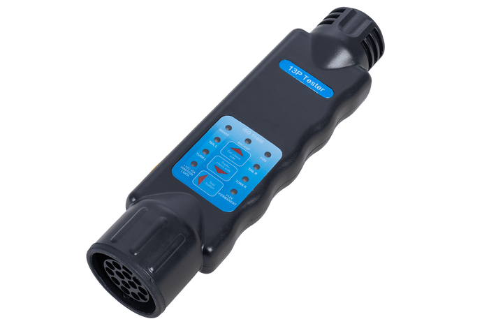 Tester per prese di corrente per rimorchi a 13 pin