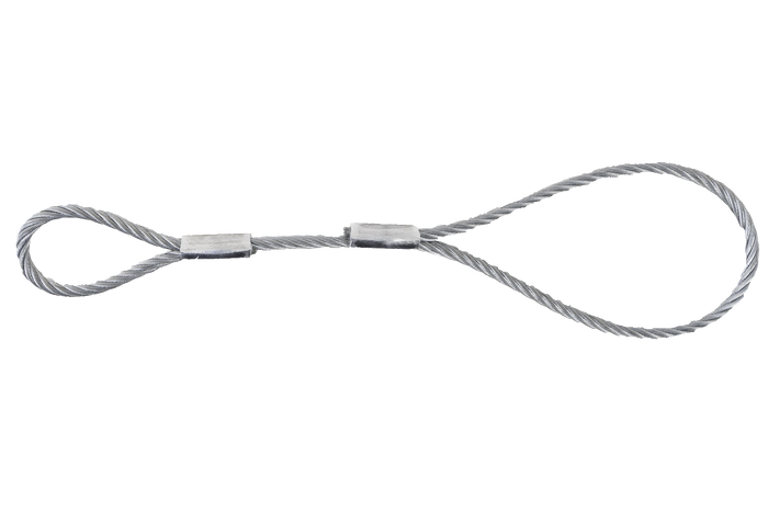 Cavo di sicurezza EFMETAL per rimorchi non frenati 250 mm 250 kg