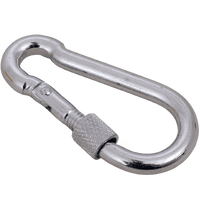 Moschettone con sicurezza per corde DROMET KSZ.6.60 moschettone per pompiere 6x60mm