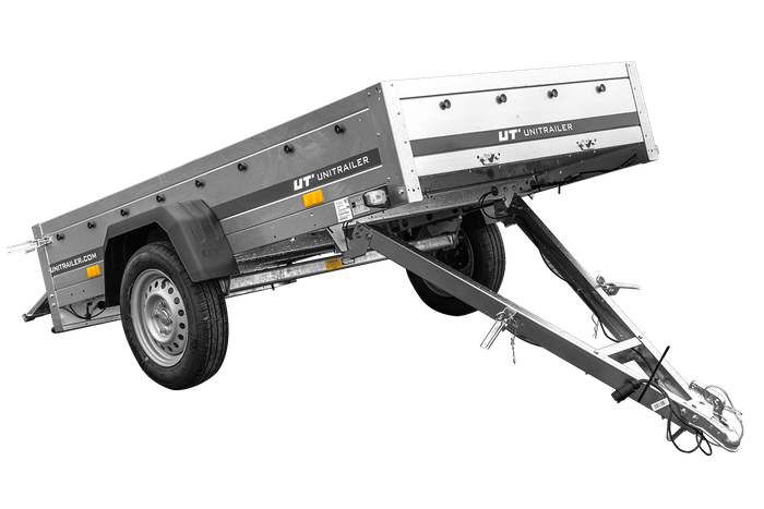 Rimorchio per auto 230x125 UNITRAILER GARDEN 230 KIPP