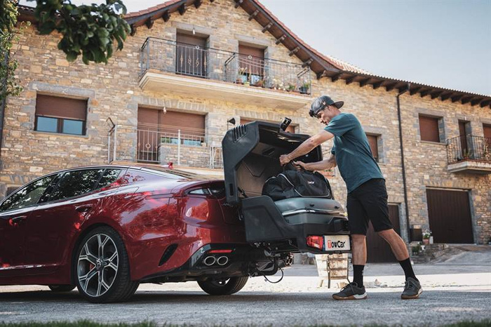 Towbox EVO classic gray - box portabagagli da montare sul gancio di traino