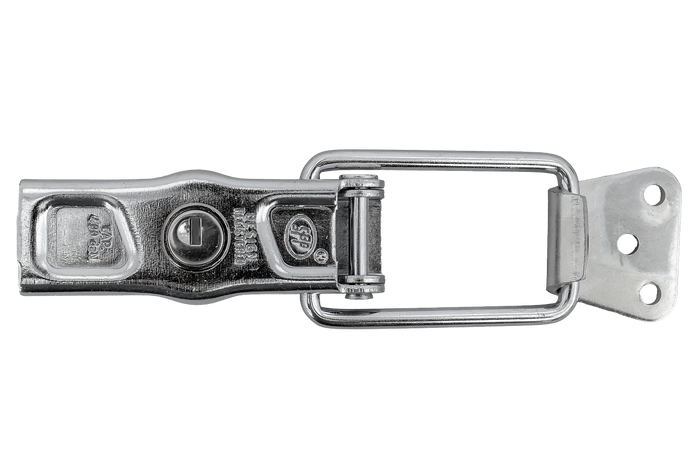 Gancio laterale con fissaggio STEELPRESS ZB-13A+Z-11A, serratura laterale del rimorchio completa con chiave