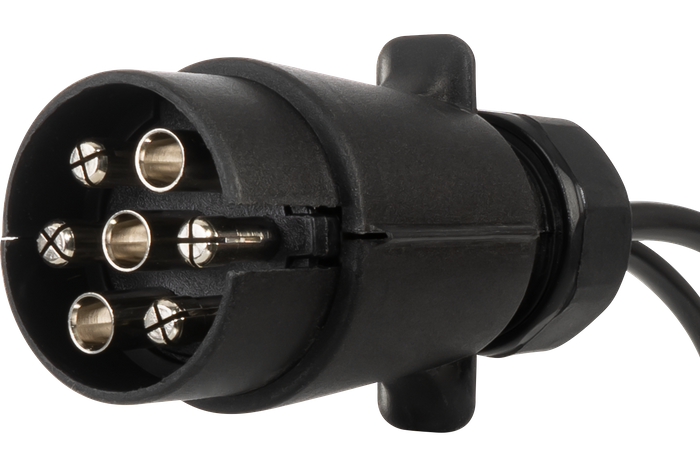 Cablaggio rimorchio impianto elettrico MANTES 4,5 m SPINA 7PIN BAIONETTA 2x5PIN