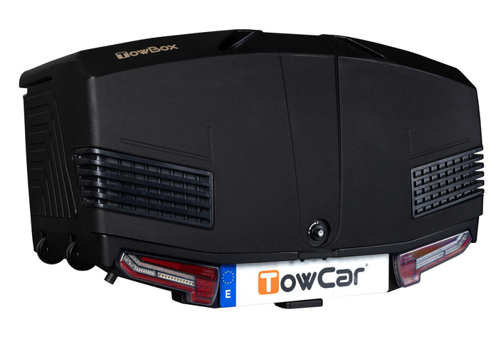 Towbox V3 black LED Edition - box portabagagli da montare sul gancio di traino