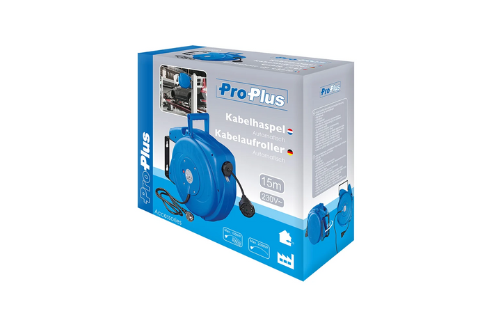 Cavo di riavvolgimento automatico ProPlus 580786, lunghezza 15 m.