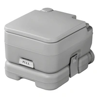 ProPlus 370415CR Toilette portatile da campeggio grigia 10L/10L
