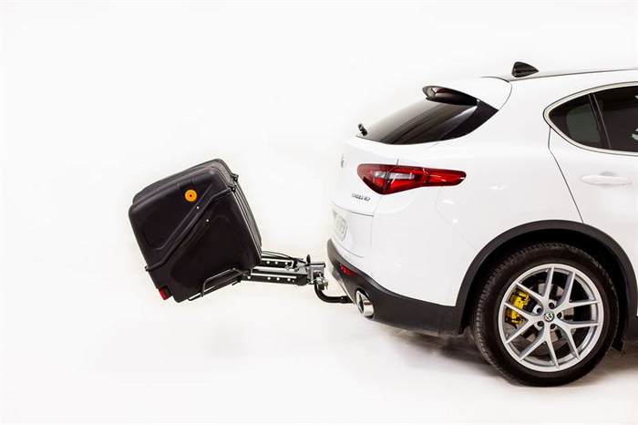 Towbox V1 Black Edition - box portabagagli da montare sul gancio di traino