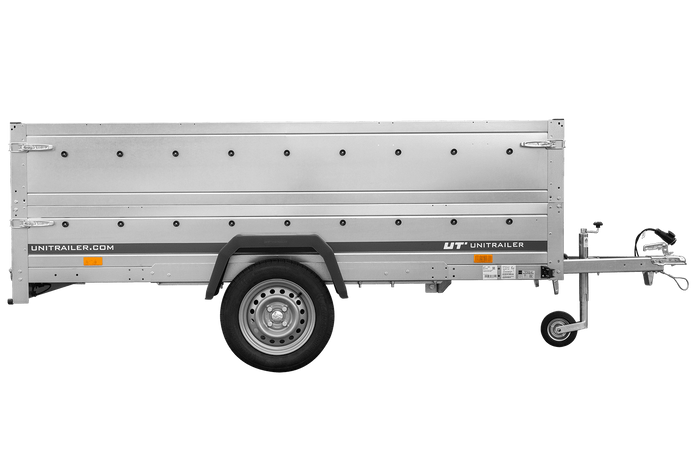 Rimorchio Unitrailer Garden Trailer 264 KIPP (NEW) con ruotino d'appoggio e sovrasponde