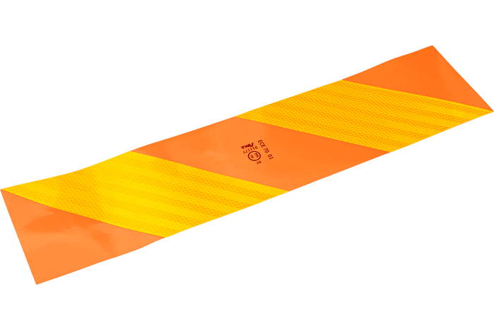 Adesivi, adesivi riflettenti, HERMON corti, targhe segnaletiche per veicoli pesanti, 565x132mm, sinistra+destra