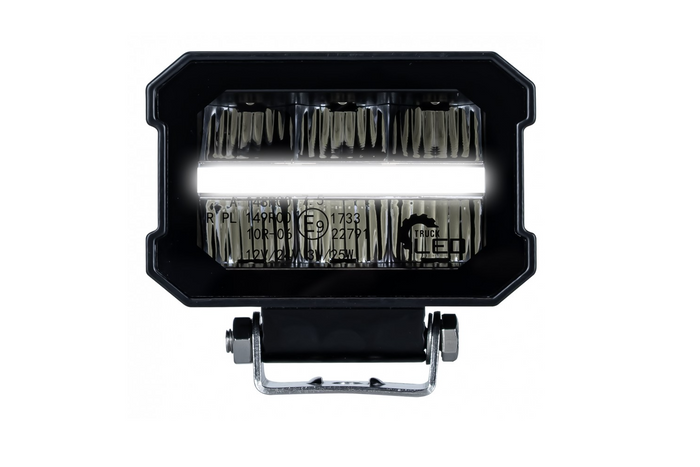 Faro da lavoro a LED con riflettore per camion, senza cornice, modello L3422, 12 LED, 2200 lm.