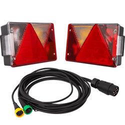 Luci posteriori ASPÖCK MULTIPOINT IV + cablaggio MANTES 5m 7 PIN