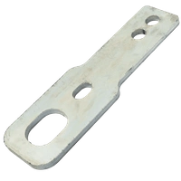 Supporto a gancio per il fissaggio delle cinghie di trasporto UNITRAILER, lunghezza 183,5 mm