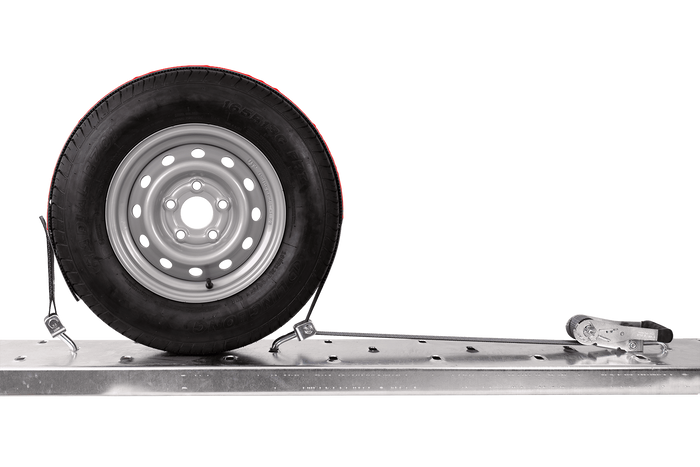 Set di quattro cinghie di trasporto per rimorchi HEFFA CARLINE 130, cinghie di fissaggio ruote 5 m/50 mm/5 t VDI 2700