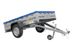 Rimorchio leggero 200x125 UNITRAILER GARDEN 201 KIPP con copertura blu