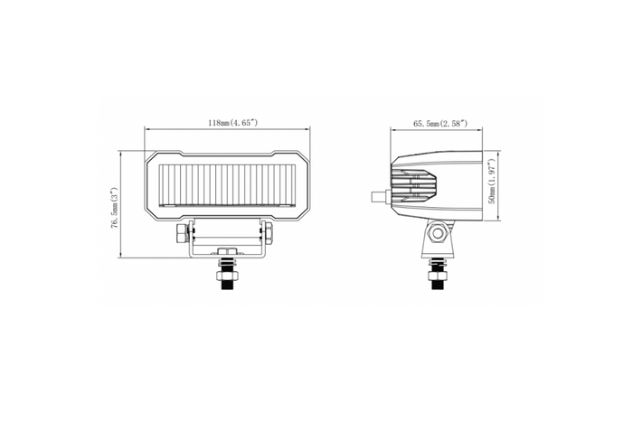 Riflettore per lampada da lavoro a LED KAMAR L3420 2xLED 1750lm