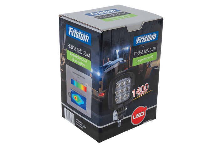Riflettore per lampada da lavoro a LED FRISTOM FT-036 SLIM 9xLED 1400lm