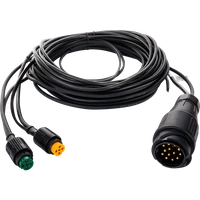 Impianto elettrico MANTES, cablaggio per carro attrezzi, 5,5 m, spina 13 PIN, 2 baionette 5 PIN