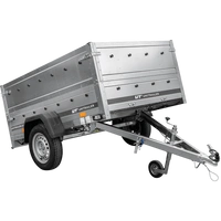 Rimorchio leggero 200x125 UNITRAILER GARDEN 201 KIPP con sponde BIS