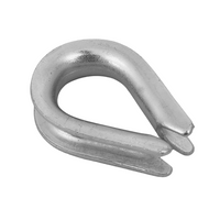 DROMET KU.6 redancia per corda, zigrinata in acciaio, 6 mm