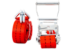 Cinghia di trasporto UNITRAILER rossa da 6 m/35 mm/2 t con tenditore