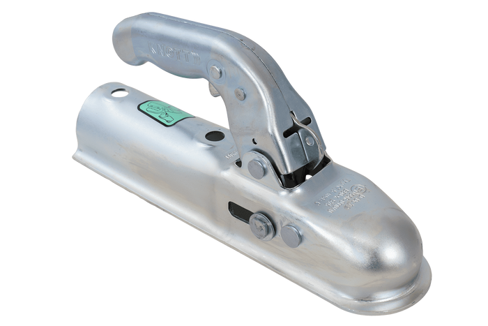 Gancio di traino a sfera KNOTT K7.5-C per rimorchio da 750 kg con timone tubolare da 50 mm