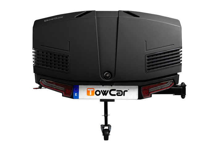 Towbox V3 Camper nero - box portabagagli da montare sul gancio di traino