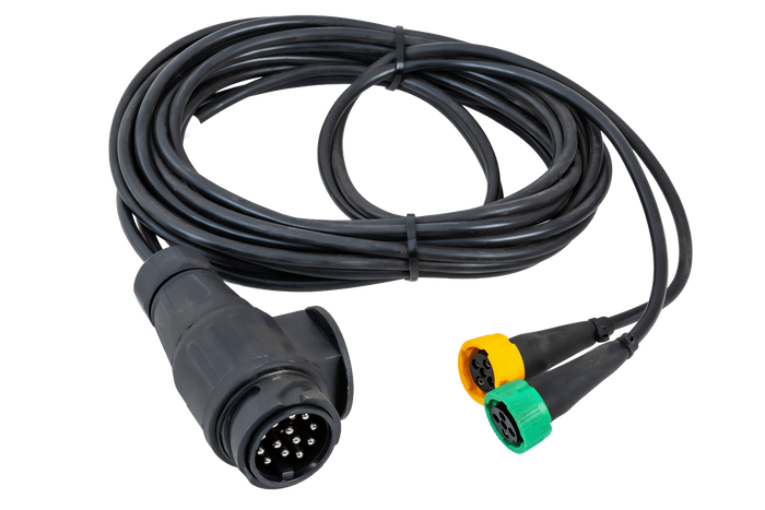Impianto elettrico MANTES, cablaggio per carro attrezzi, 4,1 m, spina 13 PIN, 2 baionette 5 PIN
