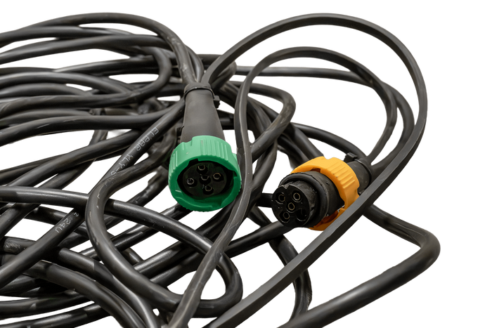 PRESA MANTES cablaggio per rimorchio per installazione elettrica 5,5 m 13 PIN connettore a baionetta 2x 5 PIN