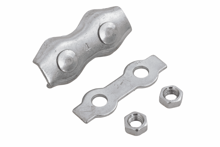 Morsetto a doppia sella DROMET ZLS.4 per corde da 4 mm