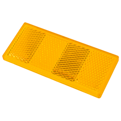 Catadiottro riflettente arancione per rimorchi, 90 x 40 mm