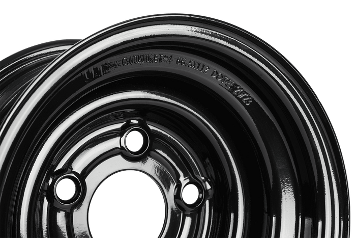 Cerchio in acciaio per rimorchio UNITRAILER nero 6Jx10"H2 5x112 ET:-4