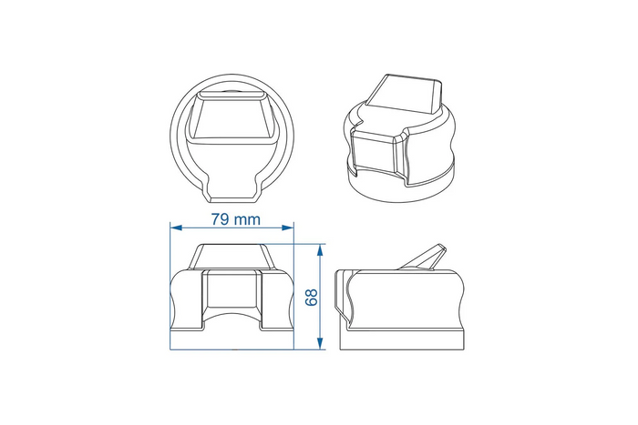 ProPlus Copertura per presa rimorchio 343530 Copertura in gomma 79 mm