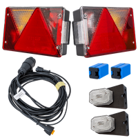 Set luci: luci posteriori ASPÖCK MULTIPOINT IV + luci di posizione laterali ASPÖCK FLEXIPOINT I + cablaggio MANTES 4,5m 13PIN