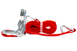 Cinghia di trasporto UNITRAILER rossa da 6 m/35 mm/2 t con tenditore
