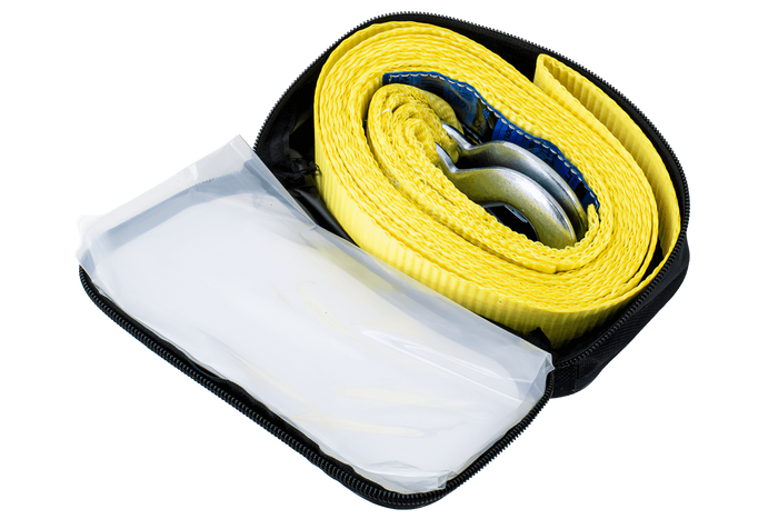 Cavo di traino con ganci UNITRAILER cinghia di traino 4,5 m/50 mm/3 t giallo