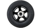 Ruota per rimorchio rinforzata KENDA PNEUMATICI 185/80 R14C 104/102N CERCHIO IN ALLUMINIO STARCO nero 5,5Jx14"H2 5x112 ET:30