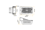Lampada di segnalazione universale DOBPLAST DPT15 LED bianca con supporto
