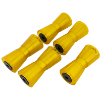 Kit: 5 x rulliera centrale per rimorchi 190 mm Knott