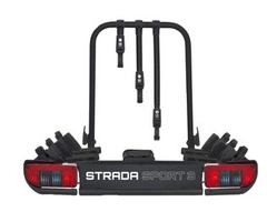 Atera Strada Sport M3 - portabici da gancio traino per 3 biciclette (nero)